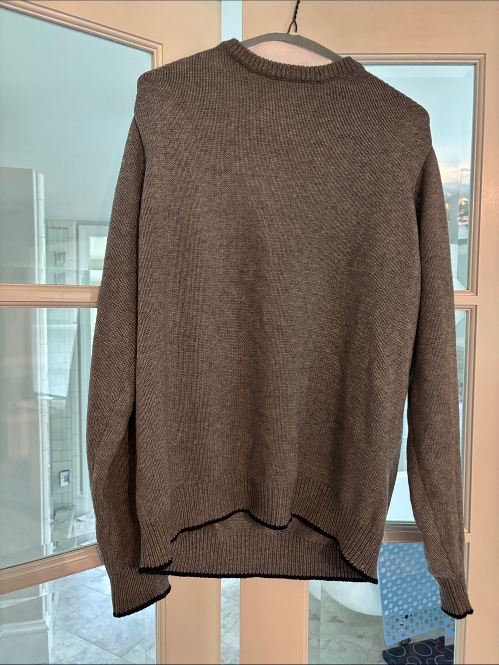 Men's Massimo Dutti Crewneck Sweater in Heather Gray
